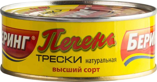 Печень трески натуральная Беринг