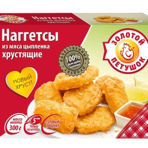 Наггетсы из мяса цыплёнка  Золотой Петушок