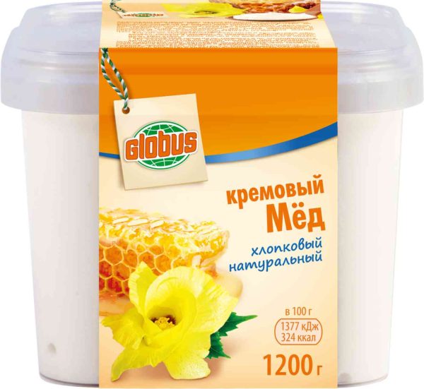 Мёд кремовый Глобус