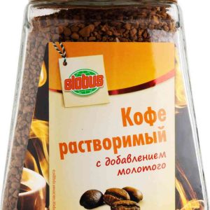 Кофе растворимый с добавлением молотого Глобус