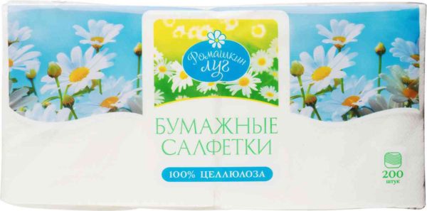Салфетки бумажные Ромашкин луг