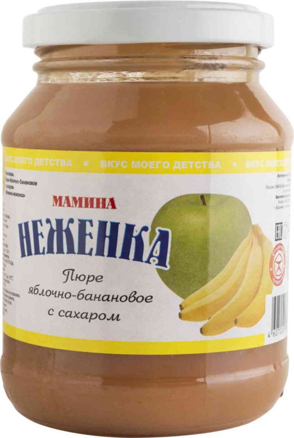 Пюре яблочно-банановое Мамина Неженка