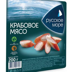 Крабовое мясо охлаждённое Русское море