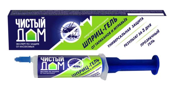 Инсектицид гелевый в шприце Чистый дом