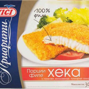 Порции филе хека замороженные Vici