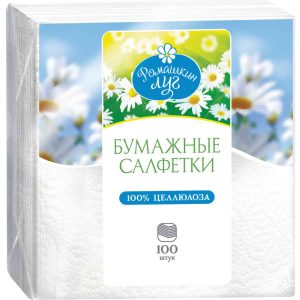 Салфетки бумажные Ромашкин луг