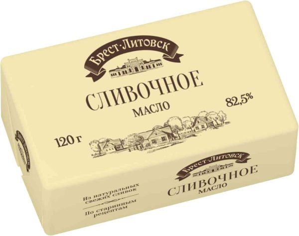 Масло сладко-сливочное Брест-Литовск