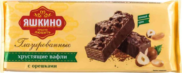 Вафли глазированные Яшкино