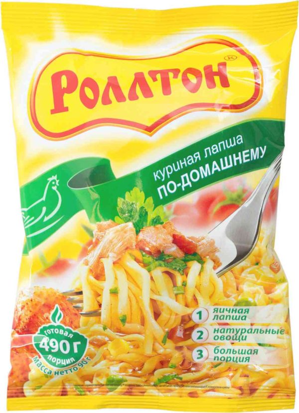 Лапша по-домашнему Роллтон