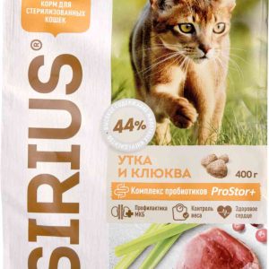 Сухой корм для стерилизованных кошек  Sirius