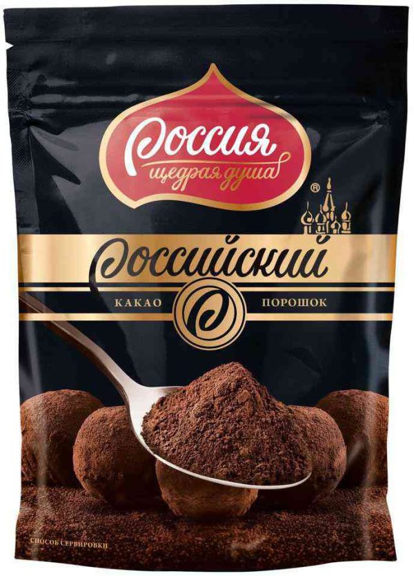 Какао-порошок  Россия - Щедрая душа!