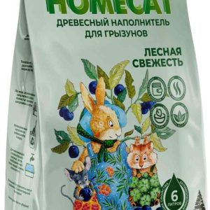 Наполнитель для грызунов древесный Homecat