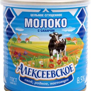 Молоко сгущённое цельное Алексеевское