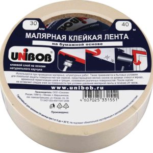 Клейкая лента малярная Unibob