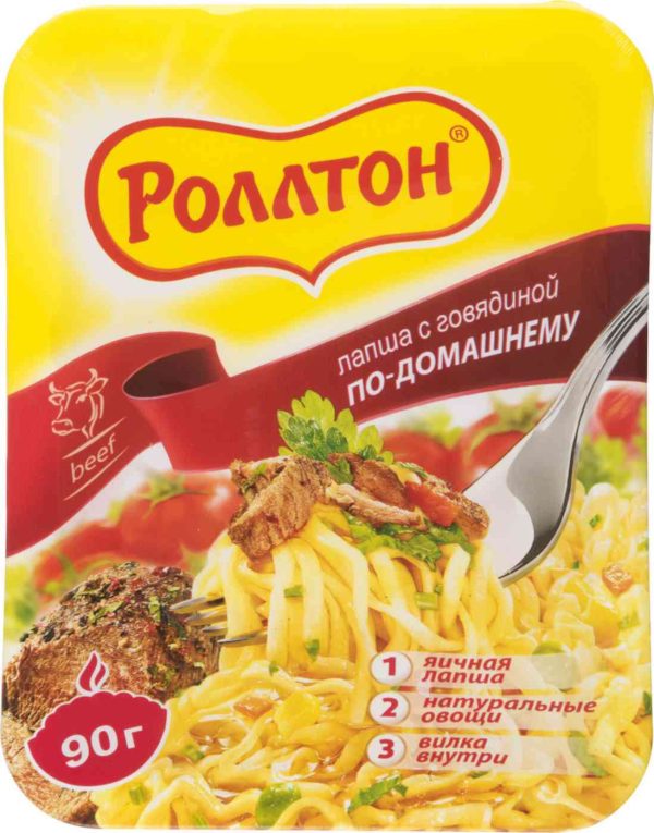 Лапша по-домашнему Роллтон