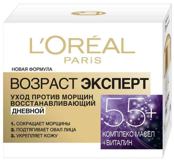 Крем для лица дневной восстанавливающий уход против морщин L'Oreal Paris
