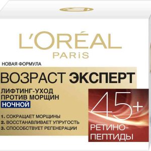 Крем для лица ночной лифтинг-уход против морщин L'Oreal Paris