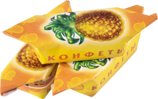 Конфеты вафельные Ананасная долина Славянка