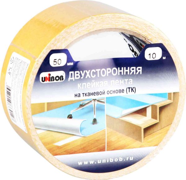 Клейкая лента клейкая двусторонняя Unibob