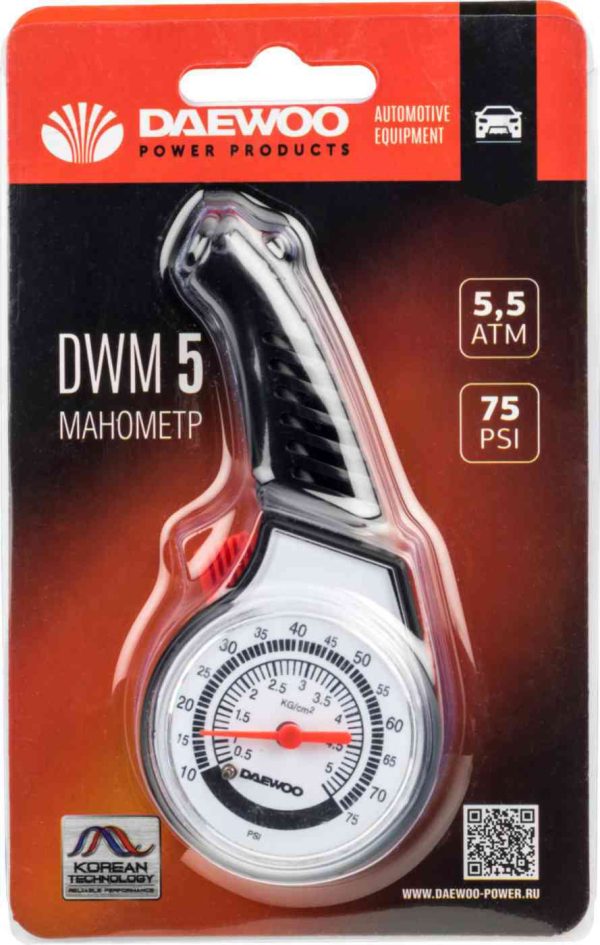 Манометр стрелочный Daewoo