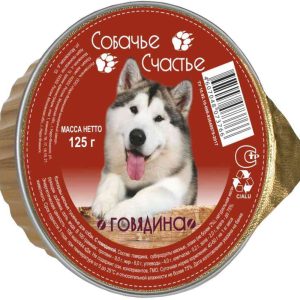 Влажный корм для собак  Собачье счастье