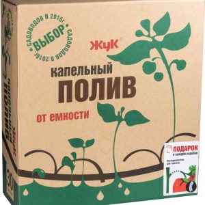 Капельный полив от ёмкости Жук