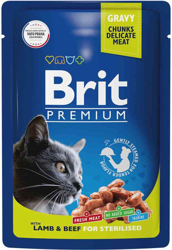 Влажный корм для стерилизованных кошек  Brit