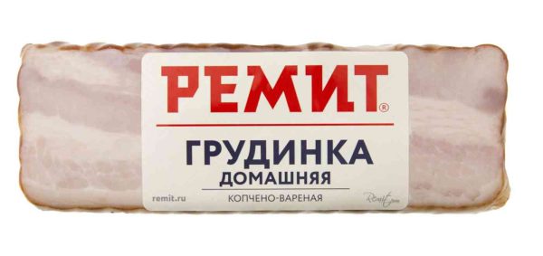Грудинка копчёно-варёная Домашняя Ремит