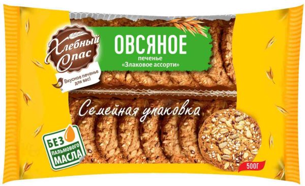 Печенье овсяное Хлебный Спас