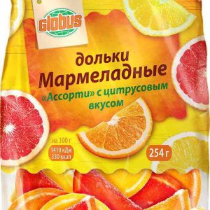 Мармеладные дольки Ассорти Глобус