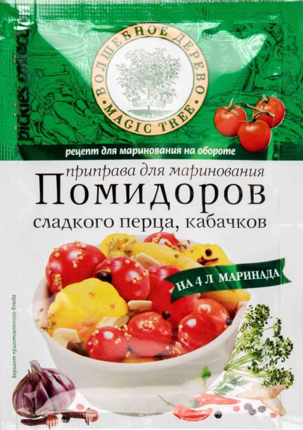 Приправа для маринования помидоров, сладкого перца, кабачков  Волшебное дерево