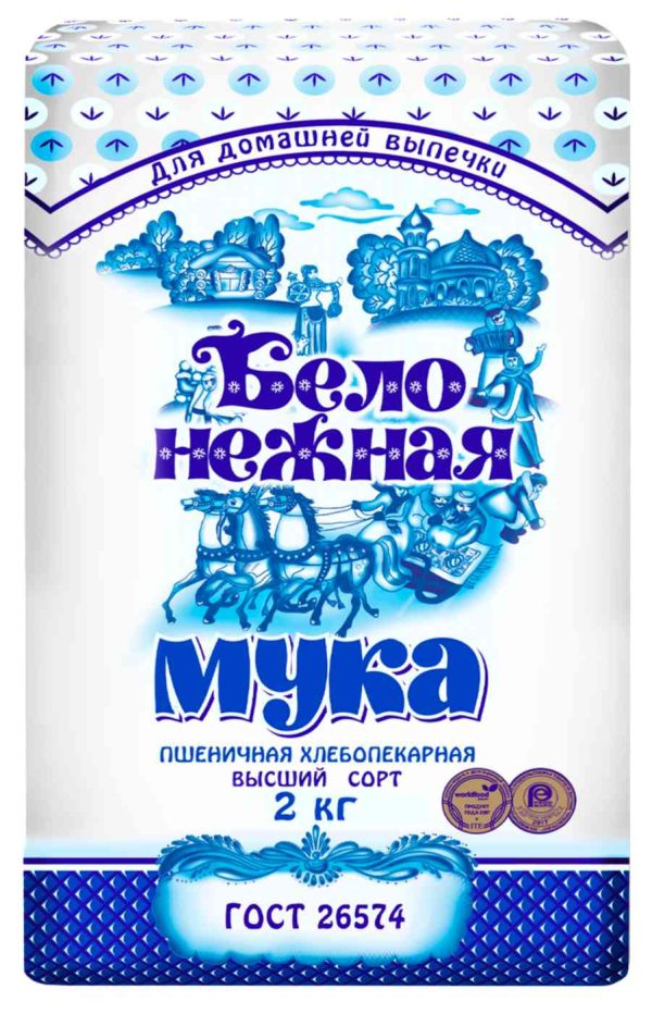 Мука пшеничная Белонежная