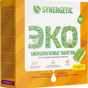 Таблетки для посудомоечных машин эко Synergetic
