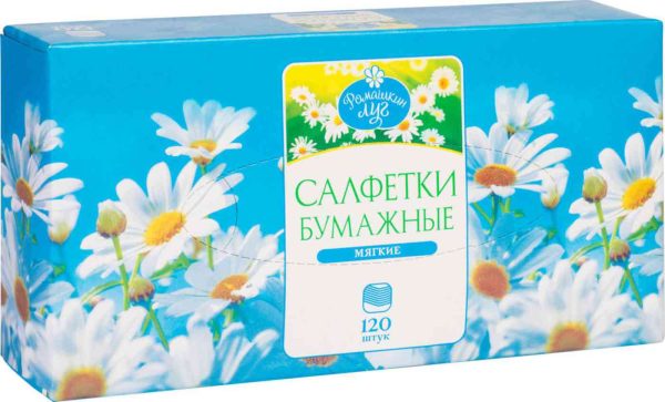 Салфетки бумажные Ромашкин луг