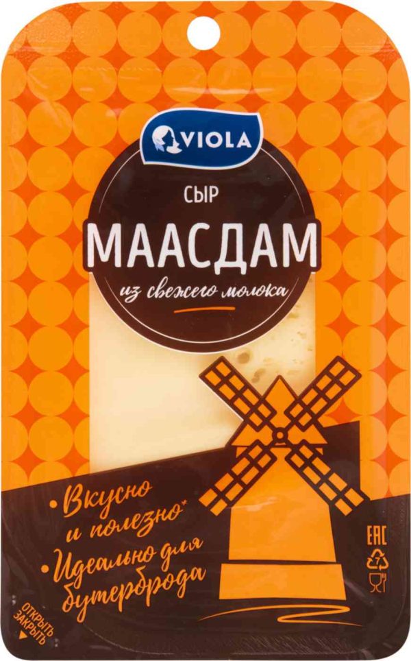 Сыр полутвёрдый Маасдам Viola