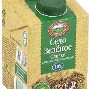 Сливки стерилизованные Село Зелёное