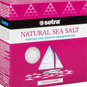 Соль морская пищевая Setra