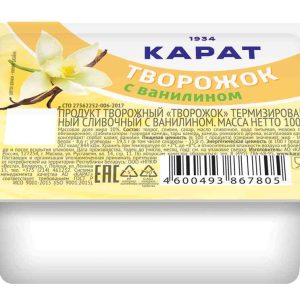 Творожок термизированный Карат