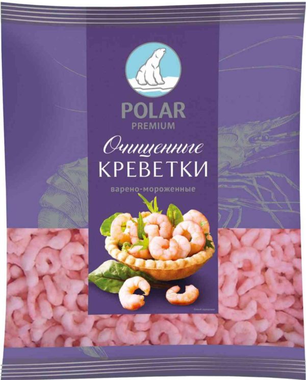 Креветки варёно-мороженые Polar