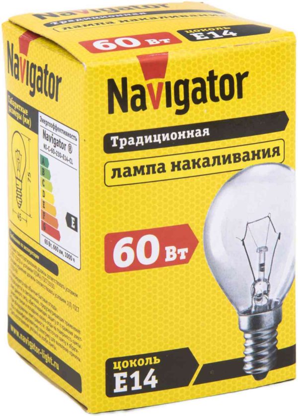 Лампа накаливания Navigator