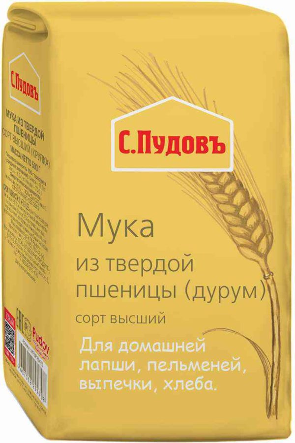 Мука из твёрдой пшеницы С. Пудовъ