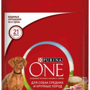 Сухой корм для собак средних и крупных пород  Purina One