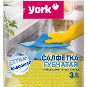 Салфетки губчатые сухие York