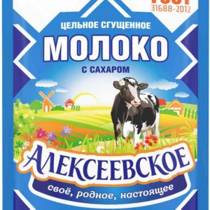 Молоко цельное сгущенное Алексеевское