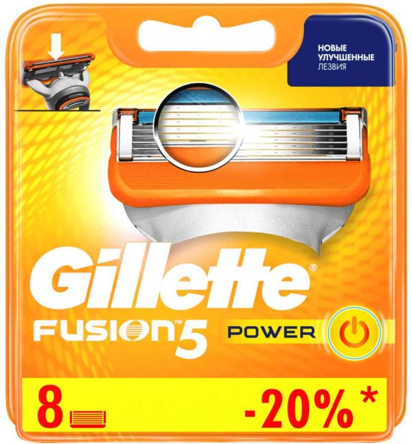 Сменные кассеты для бритвы  Gillette