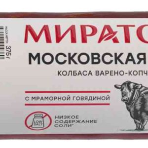 Колбаса варёно-копчёная Московская Мираторг