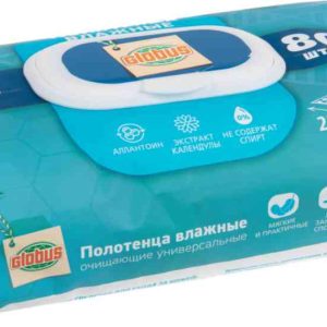 Влажные полотенца очищающие  Глобус