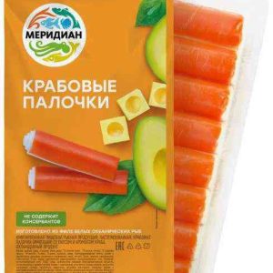 Крабовые палочки охлаждённые Меридиан