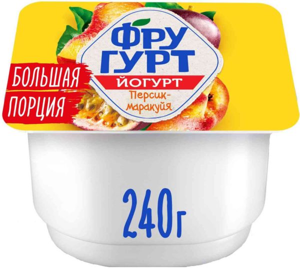 Йогурт вязкий живой Фругурт