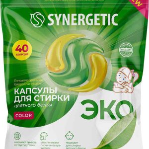 Капсулы для стирки цветного белья  Synergetic